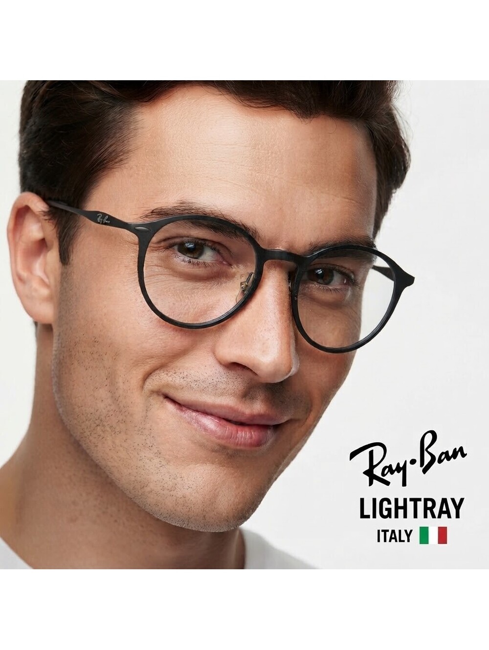 Ray-Ban RB4224 Men Eyeglasses Italy Matte Black Metal Round